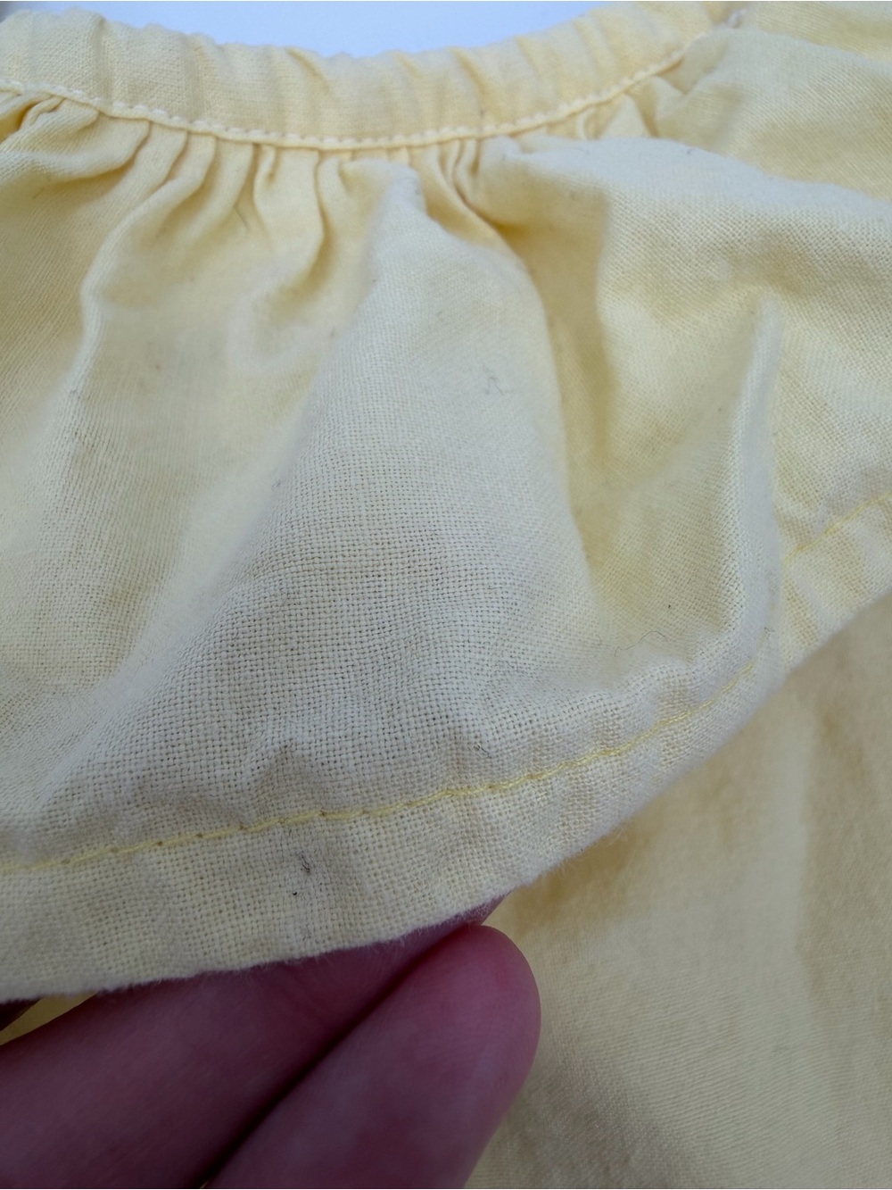 Ann Labay Originals Vintage Girls Yellow Geese Dress 3T 4T Cottagecore Ruffle - Picture 2 of 7